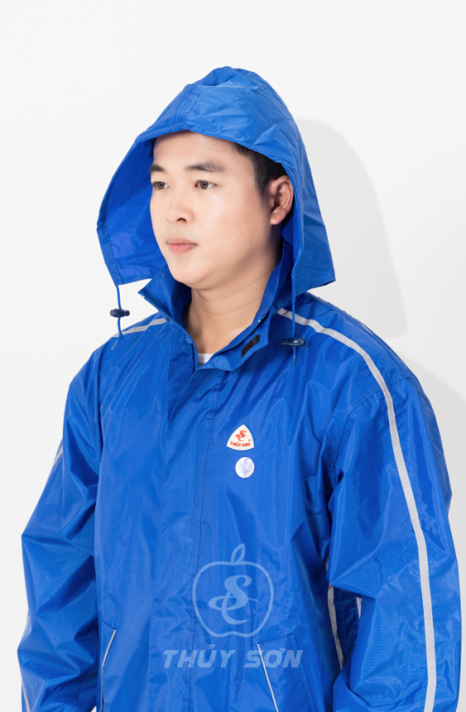 Bộ áo mưa 1 lớp phản quang đi phượt đeo balo Thuỷ Sơn 99A