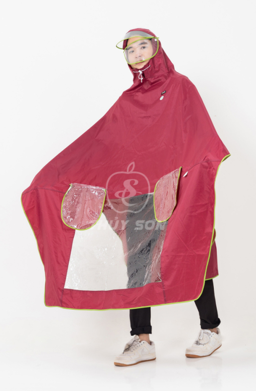 Áo mưa 1 đầu chụp gương 25A