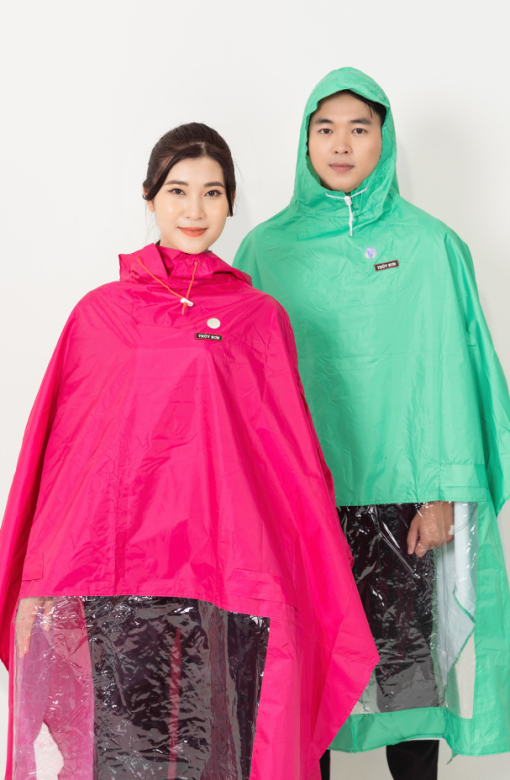Áo mưa 2 đầu có kính 22A